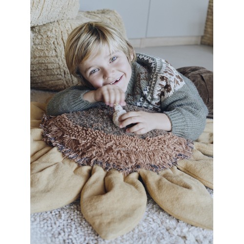 Круглая интерьерная подушка Подсолнух 90*90 Круглая интерьерная подушка Подсолнух 90*90