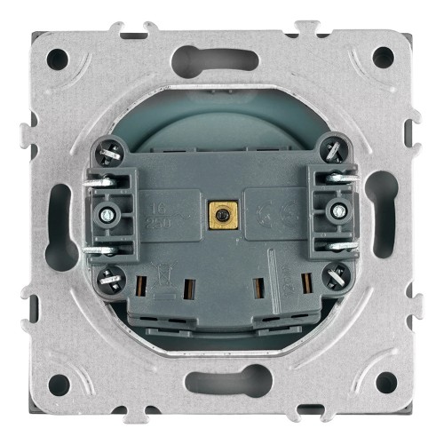 Розетка 1-местная с з/ш, б/з (механизм), СЗК, STEKKER, 250В, 16А, серия Эмили, RST16-5109-10ZK, платиново-серый, soft touch 50242 Розетка 1-местная с з/ш, б/з (механизм), СЗК, STEKKER, 250В, 16А, серия Эмили, RST16-5109-10ZK, платиново-серый, soft touch 50242