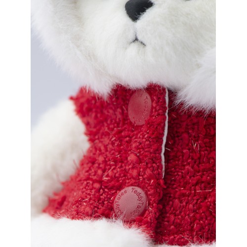 Lina Медведь белый в Рождественском наряде брелок XS (±15 см) Lina Медведь белый в Рождественском наряде брелок XS (±15 см)