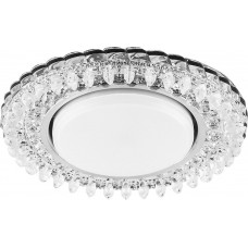 Светильник встраиваемый с белой LED подсветкой Feron CD4027 потолочный GX53 без лампы прозрачный 29541 Светильник встраиваемый с белой LED подсветкой Feron CD4027 потолочный GX53 без лампы прозрачный 29541