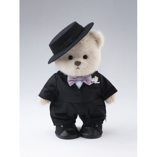 Авторская мягкая игрушка Lina Медведь молочный в Костюме Жениха M (±30 см) Авторская мягкая игрушка Lina Медведь молочный в Костюме Жениха M (±30 см)