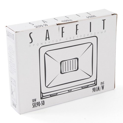Светодиодный прожектор SAFFIT SFL90-50 IP65 50W 6400K черный