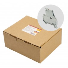 Зажим пружинный STEKKER, 2-проводной проходной 4,0 мм²  (JXB ST 4) с размыкателем и предохранителем с индикатором, LD552-1-01, серый. Упаковка (50 шт) 50189 Зажим пружинный STEKKER, 2-проводной проходной 4,0 мм²  (JXB ST 4) с размыкателем и предохранителем с индикатором, LD552-1-01, серый. Упаковка (50 шт) 50189