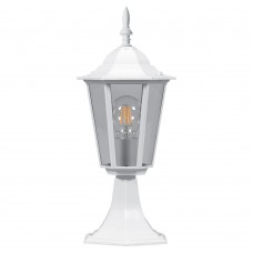 Светильник садово-парковый Feron 6104/PL6104 шестигранный на постамент 60W E27 230V, белый 11057 Светильник садово-парковый Feron 6104/PL6104 шестигранный на постамент 60W E27 230V, белый 11057