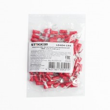 Наконечник вилочный изолированный НВИ 1,5-4, LD404-154 (упаковка 100 шт) STEKKER 39425 Наконечник вилочный изолированный НВИ 1,5-4, LD404-154 (упаковка 100 шт) STEKKER 39425