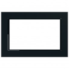 Рамка  2-местная (без перемычки), стекло, STEKKER, GFR00-7012-05М, серия Катрин, черный матовый 49605 Рамка  2-местная (без перемычки), стекло, STEKKER, GFR00-7012-05М, серия Катрин, черный матовый 49605