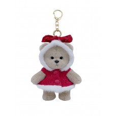 Авторская мягкая игрушка Lina Медведь молочный в Плаще с бантом брелок XS (±15 см) Авторская мягкая игрушка Lina Медведь молочный в Плаще с бантом брелок XS (±15 см)
