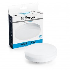 Лампа светодиодная Feron LB-451 GX53 7W 175-265V 6400K 25866 Лампа светодиодная Feron LB-451 GX53 7W 175-265V 6400K 25866