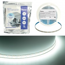 Светодиодная LED лента Feron LS617, 240SMD(2835)/м 19Вт/м 12V 5000*10*1.22мм 6500К, IP20 48828 Светодиодная LED лента Feron LS617, 240SMD(2835)/м 19Вт/м 12V 5000*10*1.22мм 6500К, IP20 48828