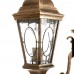 Светильник садово-парковый Feron PL157 шестигранный, столб  2*60W E27 230V, черное золото