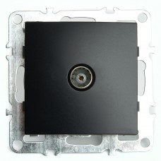 Розетка телевизионная 1-местная (механизм), STEKKER, PST00-9108-03, 75 Ом, 5-862МГц, серия Эрна, черный 49152 Розетка телевизионная 1-местная (механизм), STEKKER, PST00-9108-03, 75 Ом, 5-862МГц, серия Эрна, черный 49152