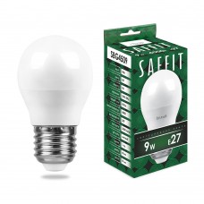 Лампа светодиодная SAFFIT SBG4509 Шарик E27 9W 230V 4000K 55083 Лампа светодиодная SAFFIT SBG4509 Шарик E27 9W 230V 4000K 55083