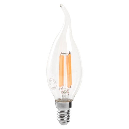Лампа светодиодная Feron LB-718 Свеча на ветру E14 15W 6400K