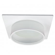 Светильник встраиваемый Feron DL501 потолочный GX53 белый квадрат 51087 Светильник встраиваемый Feron DL501 потолочный GX53 белый квадрат 51087