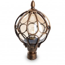 Светильник садово-парковый Feron PL3803  круглый на столб 60W 230V E27, черное золото 11360 Светильник садово-парковый Feron PL3803  круглый на столб 60W 230V E27, черное золото 11360