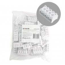 Клемма монтажная STEKKER, LD294-4005, для подключения фазных проводников, 5 контактных групп (3 ввода, 3 вывода на полюс). Упаковка (50 шт) 32956 Клемма монтажная STEKKER, LD294-4005, для подключения фазных проводников, 5 контактных групп (3 ввода, 3 вывода на полюс). Упаковка (50 шт) 32956