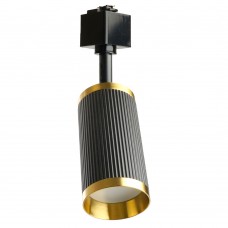 Светильник Feron AL174 трековый однофазный на шинопровод под лампу GU10, черный античное золото 48694 Светильник Feron AL174 трековый однофазный на шинопровод под лампу GU10, черный античное золото 48694