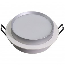 Светильник встраиваемый Feron DL507 потолочный GX53 белый + серебро круг 51353 Светильник встраиваемый Feron DL507 потолочный GX53 белый + серебро круг 51353