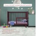 Кроватка для новорожденного Lilla - модель Aria Italian Plum + Матрас DreamTex 120х60 см