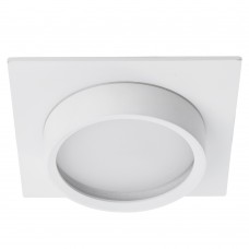 Светильник встраиваемый Feron DL505 потолочный GX53 белый квадрат IP44 51103 Светильник встраиваемый Feron DL505 потолочный GX53 белый квадрат IP44 51103