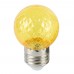 Лампа светодиодная Feron LB-385 Шарик желтый прозрачный E27 1W 230V 52161