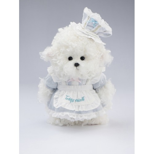 Lina Щенок Бишон белый S (±20 см) Маршмелоу в наряде для чаепития Lina Щенок Бишон белый S (±20 см) Маршмелоу в наряде для чаепития