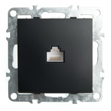 Розетка компьютерная 1-местная RJ-45 (механизм), STEKKER PST00-9107-03, серия Эрна, черный 49151 Розетка компьютерная 1-местная RJ-45 (механизм), STEKKER PST00-9107-03, серия Эрна, черный 49151
