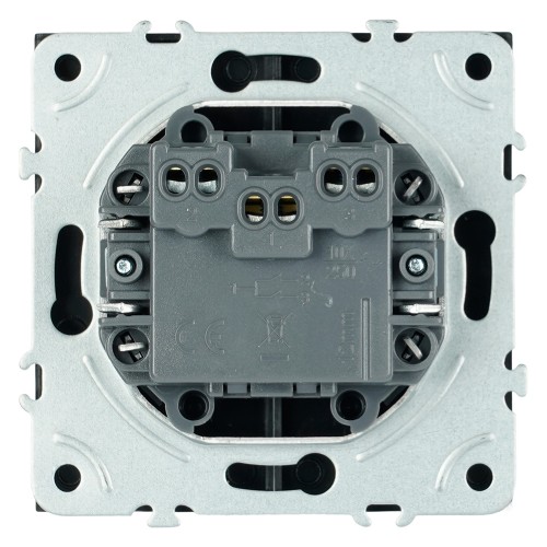 Выключатель 2-клавишный самовозвратный (механизм), STEKKER, 250В, 10А, серия Эмили, RSW10-5113-05, черный уголь, soft touch 50327 Выключатель 2-клавишный самовозвратный (механизм), STEKKER, 250В, 10А, серия Эмили, RSW10-5113-05, черный уголь, soft touch 50327