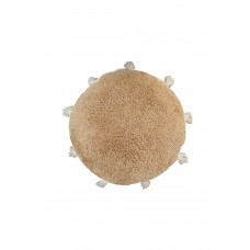 Подушка напольная молочная с кисточками 48d Подушка напольная молочная с кисточками 48d