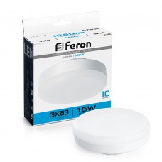 Лампа светодиодная Feron LB-454 GX53 15W 175-265V 6400K 25869 Лампа светодиодная Feron LB-454 GX53 15W 175-265V 6400K 25869