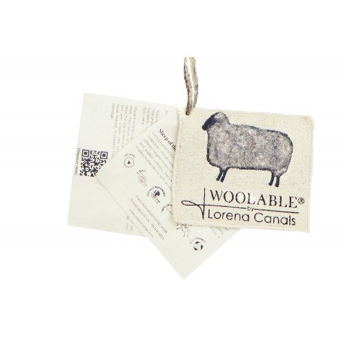 Шерстяной стираемый ковер Lorena Canals Steppe - Sheep Grey 170*240
