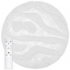 Светодиодный управляемый светильник накладной Feron AL5450 Waves тарелка 70W 3000К-6500K белый Светодиодный управляемый светильник накладной Feron AL5450 Waves тарелка 70W 3000К-6500K белый