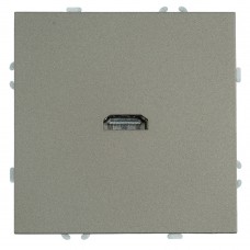 Розетка HDMI 2.0 Type A (механизм), STEKKER, серия Эмили, RST00-5118-09, антрацит, soft touch 50168 Розетка HDMI 2.0 Type A (механизм), STEKKER, серия Эмили, RST00-5118-09, антрацит, soft touch 50168