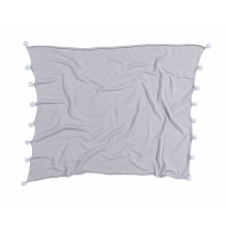 Плед Lorena Canals с помпонами серый 100*120 Плед Lorena Canals с помпонами серый 100*120