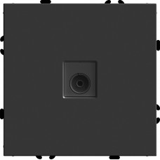 Розетка телевизионная 1-местная (механизм), STEKKER, 75 Ом, 5-862МГц, серия Эмили, RST00-5108-05, черный уголь, soft touch 49849 Розетка телевизионная 1-местная (механизм), STEKKER, 75 Ом, 5-862МГц, серия Эмили, RST00-5108-05, черный уголь, soft touch 49849
