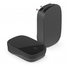 Звонок беспроводной (клавиша и база в розетку) радиочастотный 433MHz, черный, DB-380 FERON 48945