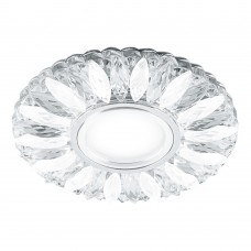 Светильник встраиваемый с белой LED подсветкой Feron CD917 потолочный MR16 G5.3 прозрачный-матовый 29536 Светильник встраиваемый с белой LED подсветкой Feron CD917 потолочный MR16 G5.3 прозрачный-матовый 29536