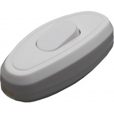 Выключатель на шнур STEKKER GLS10-01-20 250В, 10A, белый 39002 Выключатель на шнур STEKKER GLS10-01-20 250В, 10A, белый 39002