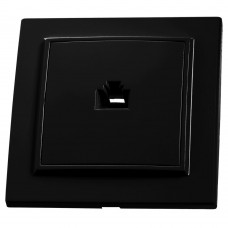 Розетка компьютерная 1-местная STEKKER, PST00-9007-03, RJ-45, черный 39475 Розетка компьютерная 1-местная STEKKER, PST00-9007-03, RJ-45, черный 39475