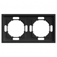 Рамка STEKKER, PFR00-5002-05 2-местная, серия Эмили, черный уголь, soft touch 49859 Рамка STEKKER, PFR00-5002-05 2-местная, серия Эмили, черный уголь, soft touch 49859