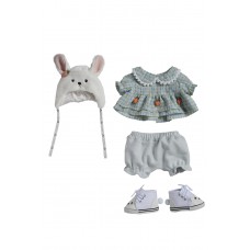 Сине-жёлтый комплект в клетку M (с кроличьей шапкой, без обуви) Сине-жёлтый комплект в клетку M (с кроличьей шапкой, без обуви)