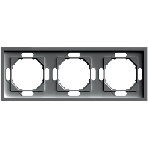 Рамка STEKKER, PFR00-5003-09 3-местная, серия Эмили, антрацит, soft touch 49938 Рамка STEKKER, PFR00-5003-09 3-местная, серия Эмили, антрацит, soft touch 49938