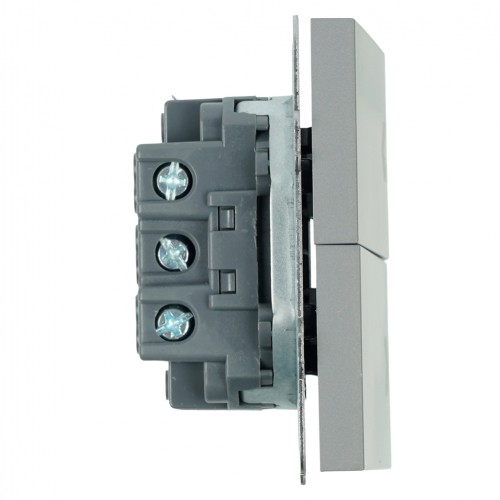 Выключатель 2-клавишный самовозвратный (механизм), STEKKER, 250В, 10А, серия Эмили, RSW10-5113-10, платиново-серый, soft touch 50329 Выключатель 2-клавишный самовозвратный (механизм), STEKKER, 250В, 10А, серия Эмили, RSW10-5113-10, платиново-серый, soft touch 50329