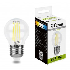 Лампа светодиодная Feron LB-509 Шарик E27 9W 230V 4000K 38004 Лампа светодиодная Feron LB-509 Шарик E27 9W 230V 4000K 38004