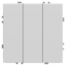 Выключатель 3-клавишный (механизм), STEKKER, 250В, 10А, серия Эмили, RSW10-5108-01, белый фарфор, soft touch 49870 Выключатель 3-клавишный (механизм), STEKKER, 250В, 10А, серия Эмили, RSW10-5108-01, белый фарфор, soft touch 49870