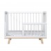 Кроватка для новорожденного Lillaland - модель Lilla Aria (НИК23) белая/дерево Кроватка для новорожденного Lillaland - модель Lilla Aria (НИК23) белая/дерево