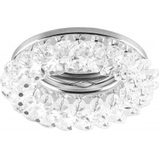 Светильник встраиваемый Feron CD4141 потолочный MR16 G5.3 прозрачный, хром Светильник встраиваемый Feron CD4141 потолочный MR16 G5.3 прозрачный, хром