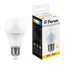 Лампа светодиодная Feron LB-38 Шарик E27 5W 175-265V 2700K 25404 Лампа светодиодная Feron LB-38 Шарик E27 5W 175-265V 2700K 25404