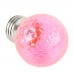 Лампа светодиодная Feron LB-385 Шарик розовый прозрачный E27 1W 230V 52177