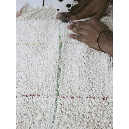 Хлопковый ковер Квадратные поля 90*130 Хлопковый ковер Квадратные поля 90*130